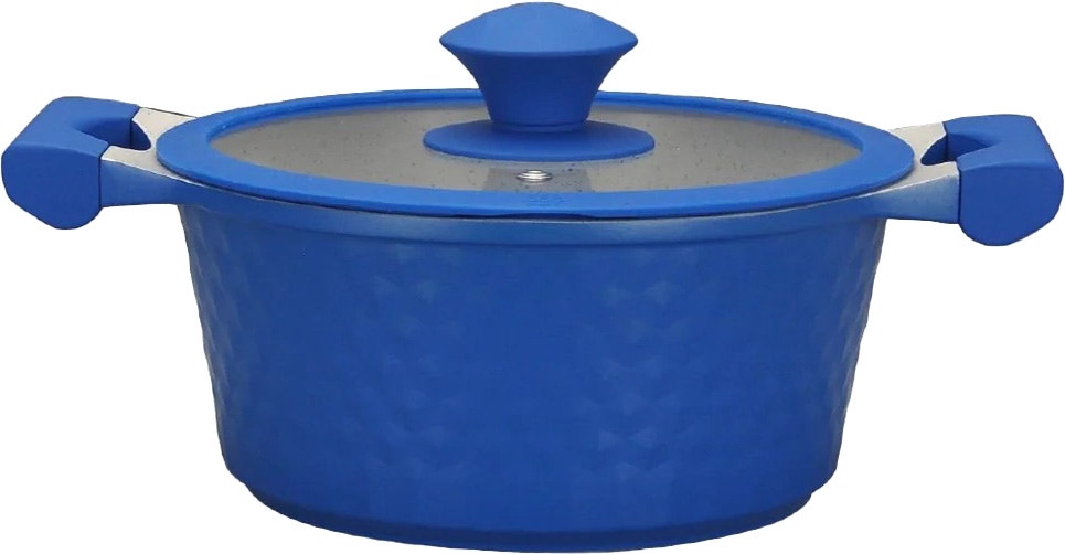 Panela Doral Kitchen Di Burano Volcano 28cm/6,5 Litros - Azul