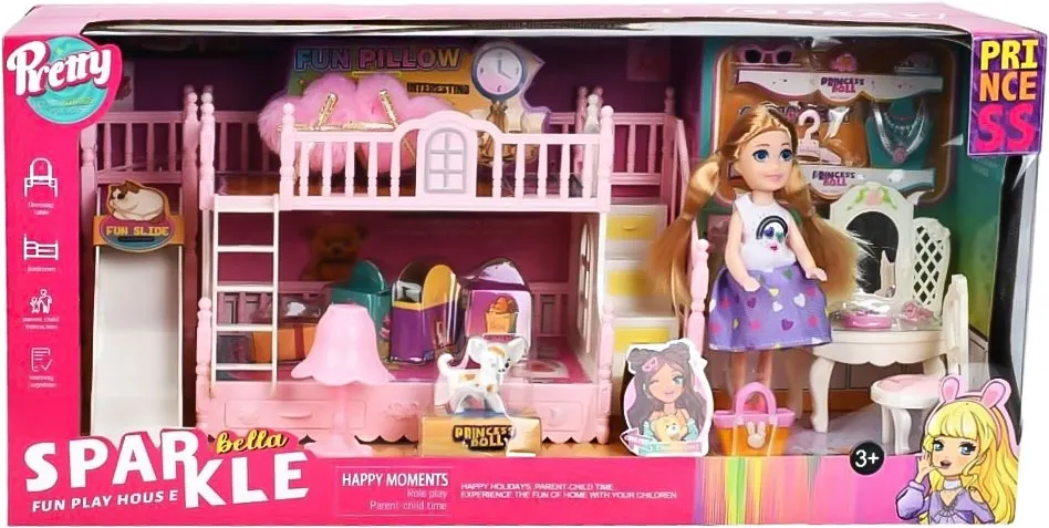 Casa de Brincar Princesa Sparkle Bella Fun - 836-46-B149519
