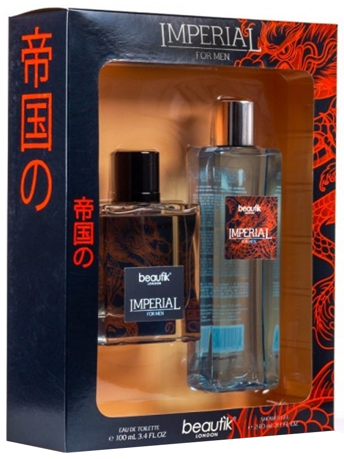 Kit Perfume Beautik Imperial EDT 100mL + Gel de Banho 240mL - Masculino