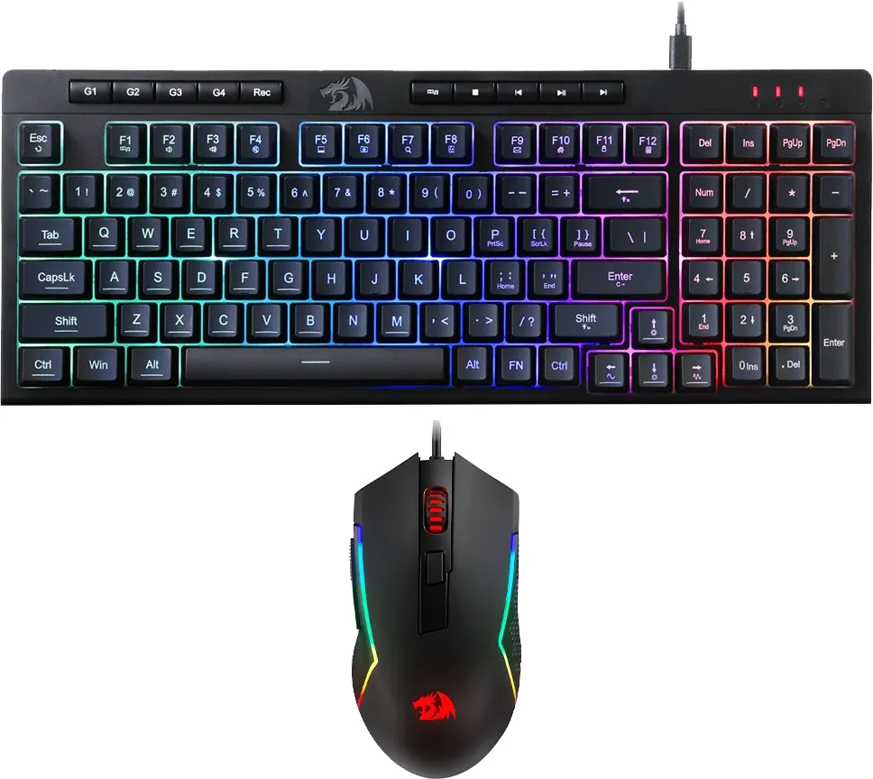 Teclado e Mouse com Fio Redragon S141 Preto