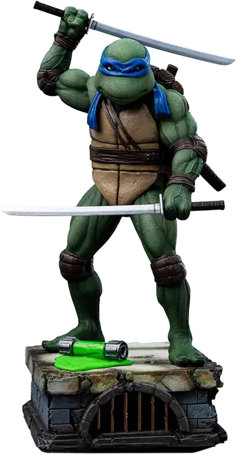 Boneco Iron Studios Tartarugas Ninja Leonardo - Escala 1/10