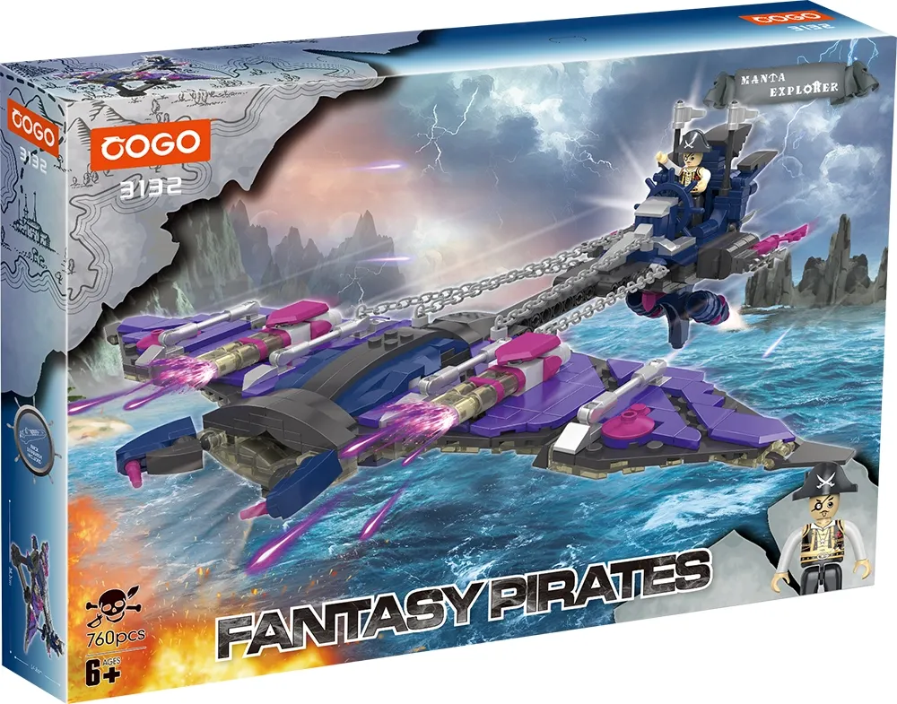 Barco Pirata Fantasia Cogo - 3132 (760 Peças)