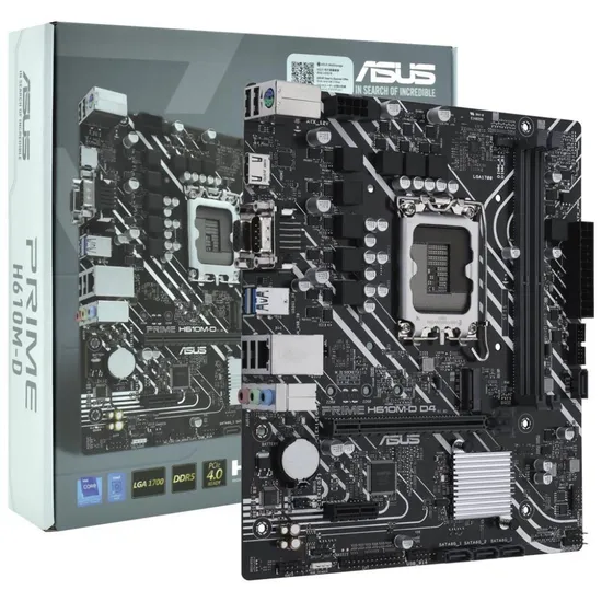 Placa Mãe Intel 1700 Asus H610M-D Prime DDR5 Micro-ATX