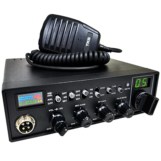 Rádio Amador TKS PX 29 Pro Classic - 480 Canais - AM/FM - Preto
