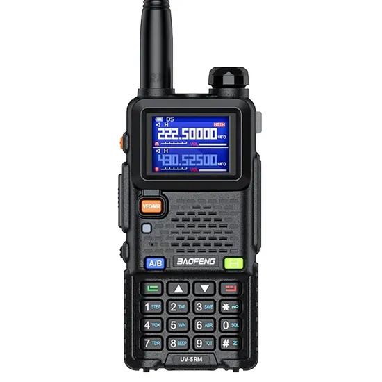 Walkie Talkie Baofeng UV-5RM - Banda Dupla - 10W - 999 Canais - Preto