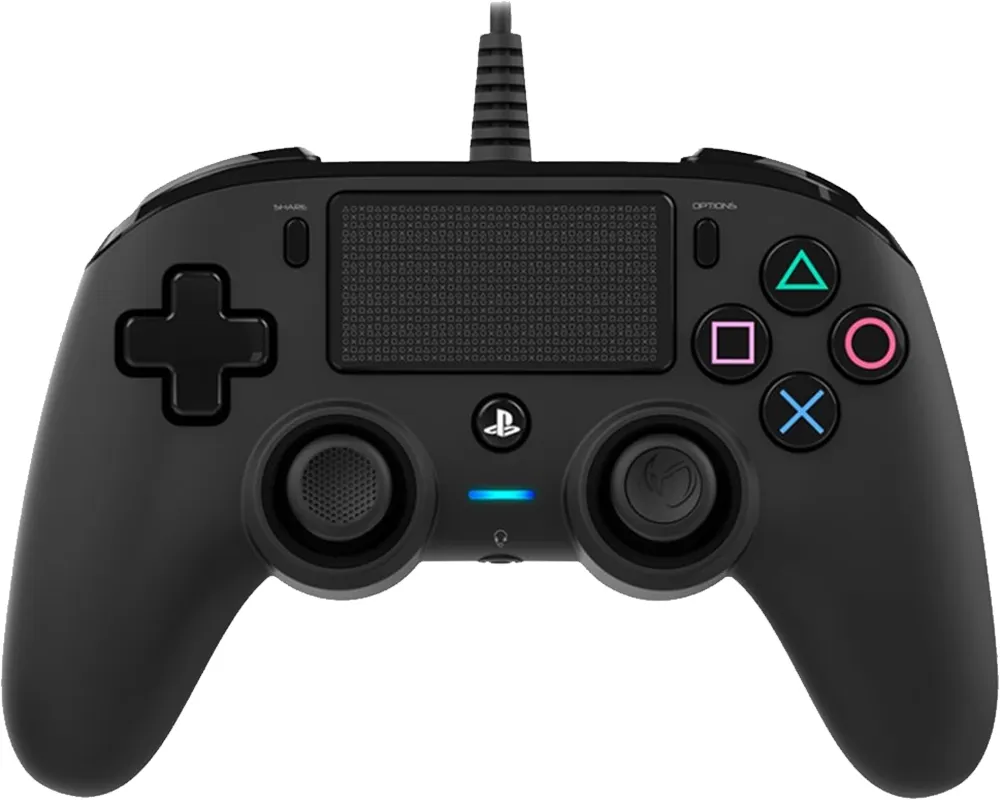 Controle com fio Nacon Compact para PS4/PC - Preto