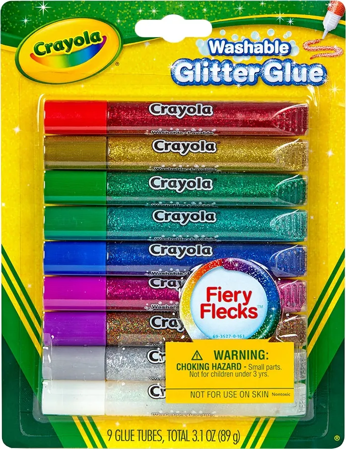 Cola de Purpurina Crayola Lavável Glitter Glue 69-3527 (9 unidades)