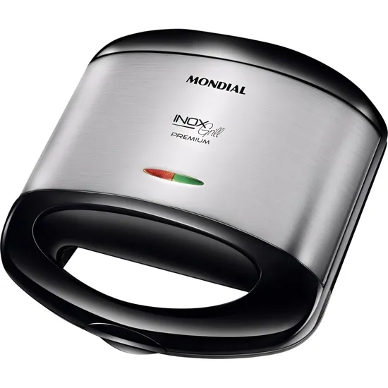 Sanduicheira Mondial s-07 Inox Grill Premium 800 W - Preto/Prata
