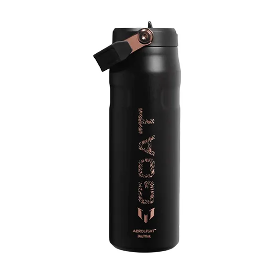 Garrafa Térmica Messi Aerolight Iceflow 710 ML - Preto