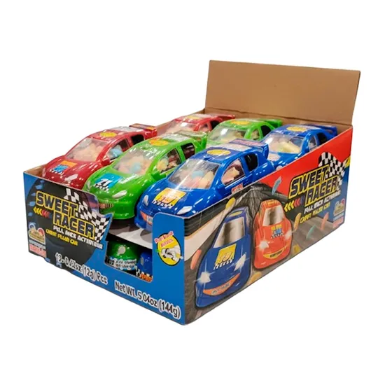 Caixa de Balas Kidsmania Sweet Race Car Candy 12X12G