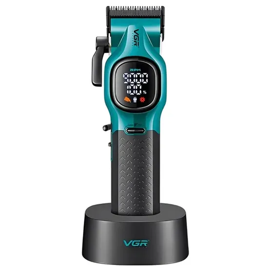 Cortador de Cabelo Recarregável VGR V-886C - Verde