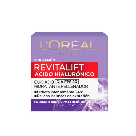 Creme de Dia L'Oréal Revitalift Ácido Hialurônico FPS 20 - 50ml