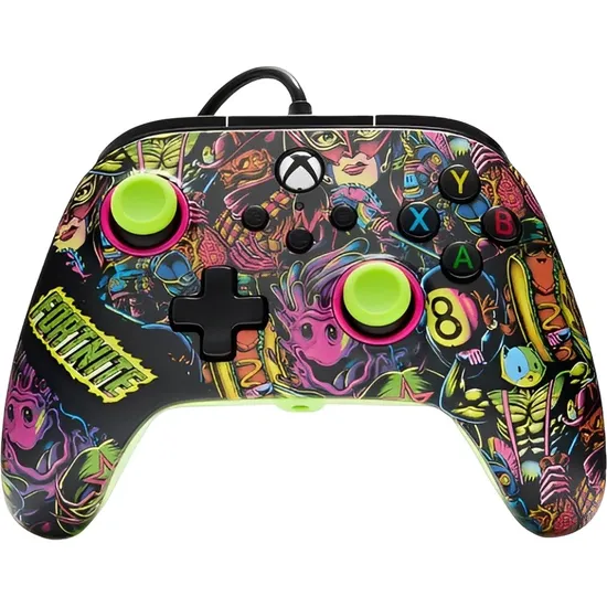 Controle Powera com fio Advantage para Xbox Series X/s - Fortnite Glow (PWA-A-13671)
