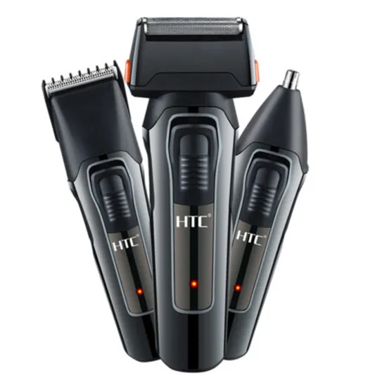 Máquina de Cortar Cabelo HTC AT-1088C 3 em 1 3W Recarregável