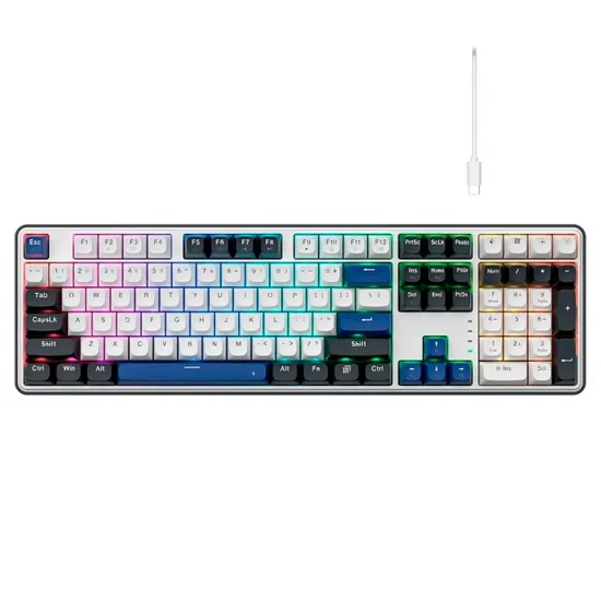 Teclado Redragon K689WBB RGB Wyvern