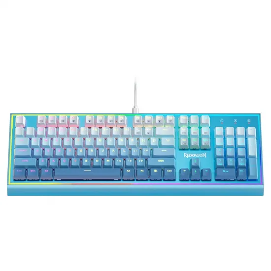 Teclado Redragon K654GWB RGB Bluesiren US SW.Red