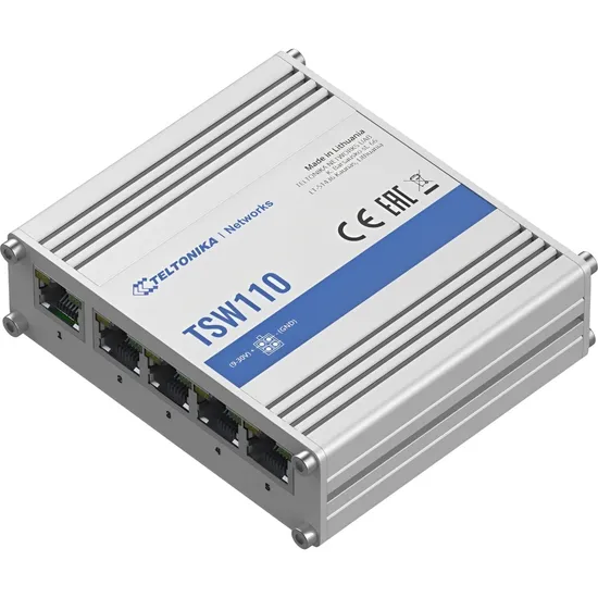 Interruptor Industrial Teltonika TSW110 Gigabit/Ethernet - Branco