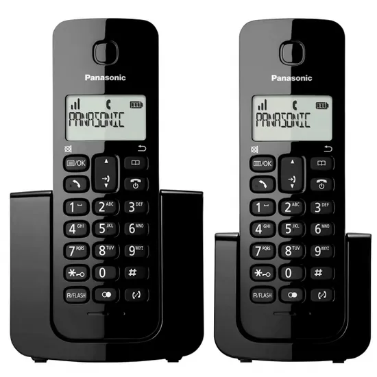 Telefone Panasonic KXTGB112LAB 110-220 Preto