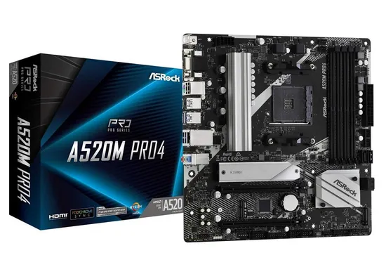Placa-mãe AMD AM4 Asrock A520M-HDV Micro ATX