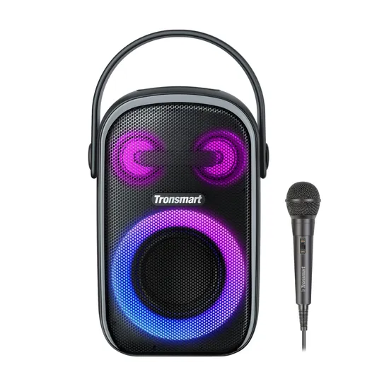 Caixa de Som Tronsmart Halo 110 - USB/Aux - 60W - À Prova D'Água - com Microfone - Preto
