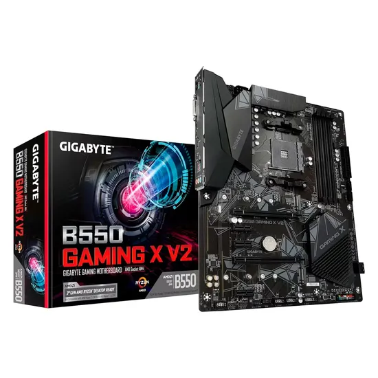 Placa Mãe Gigabyte B550 Gaming X V2 DDR4 Socket AM4 Chipset AMD B550 ATX