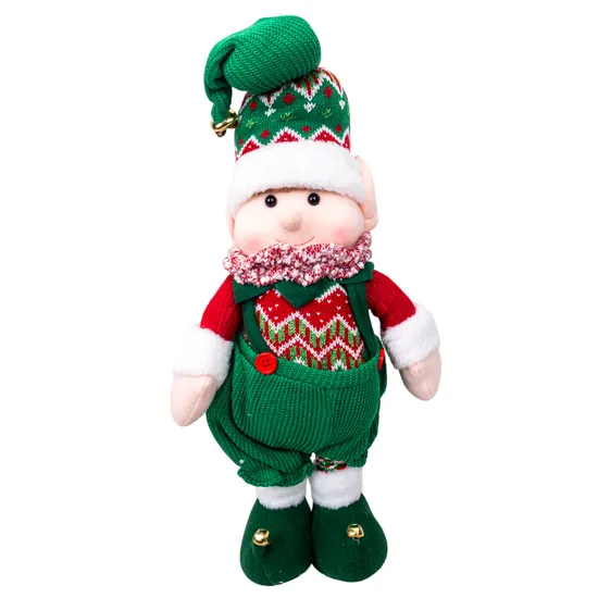 Boneco de Natal Elfo Retrátil 50 A 65 CM