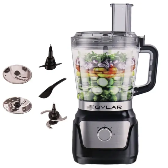 Multiprocessador Qylar QY-1316 4 Em 1 1000W 110V 2L - Preto/Inox