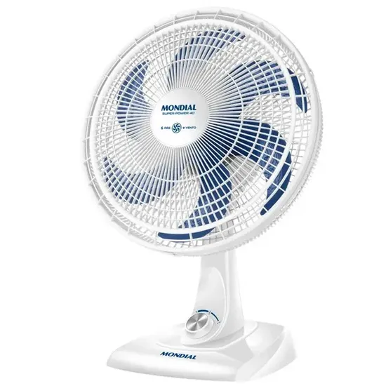 Ventilador Mondial Super Power VSP-40-W 6 Pás 140 Watts 220V ~ 50/60 Hz - Branco