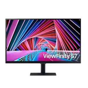 Monitor Samsung Viewfinity S70A LS27A700NWNXZA Curvo 27" 4K Uhd (3840X2160), 5MS, 60HZ, IPS, 1X HDMI 2.0, 1X DISPLAYPORT 1.2, 1X USB-A, Preto
