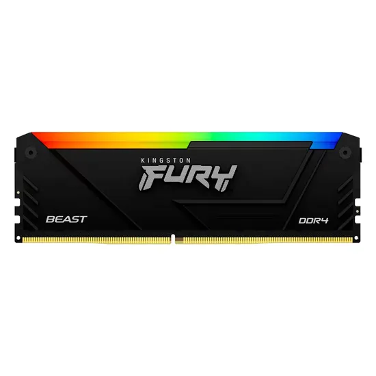 Memória RAM Kingston Fury Beast RGB 16GB DDR4 3200 MHZ - KF432C16BB12A/16