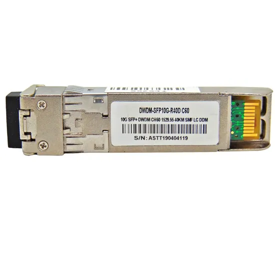 Cartucho F. M SFP+ 10G 40KM DWDM-SFP10G 1529,55 C60 com Cisco Mux-Demux