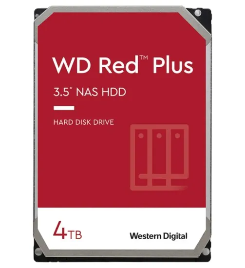 Disco Rígido 4TB Western Digital Red Plus 5400RPM SATA3 WD40EFPX