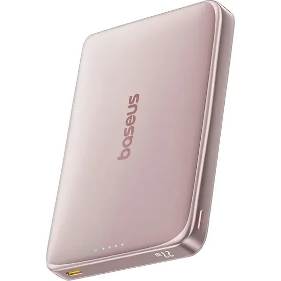 Carregador Portátil Magnético Baseus Picogo AM41 27 W - Rosa Nebulosa (E0027205)