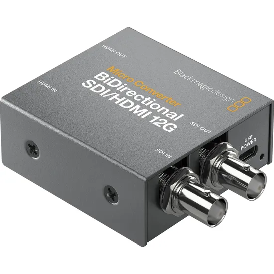Conversor Micro Bidirecional Blackmagic Sdi/HDMI 12G Preto