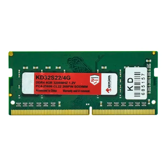 Memória RAM Keepdata KD32S22/4G - 4GB - DDR4 - 3200MHZ - para Notebook