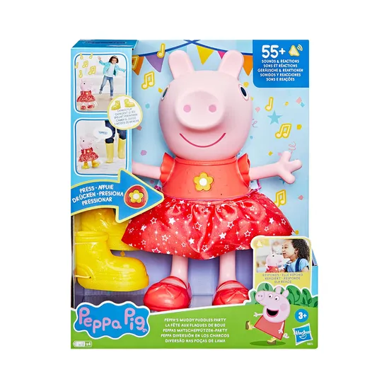 Boneca Interativa Hasbro Peppa Pig Festa das Poças de Lama F8873