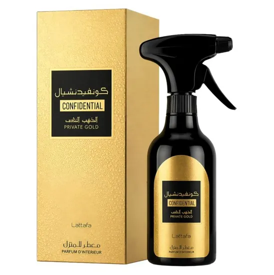Perfume de Ambiente Lattafa Confidential Private Gold 450ml