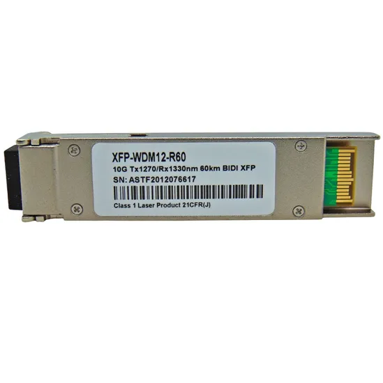 Transceptor F. M XFP 10G Bidi 60KM LC 1270-1330MN WDM12-R60