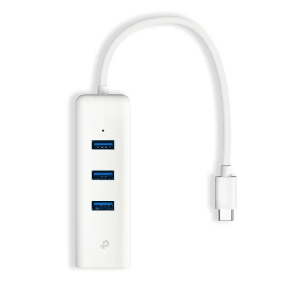 Hub Adaptador TP-Link UE330C Ethernet Gigabit USB 3.0 - Branco
