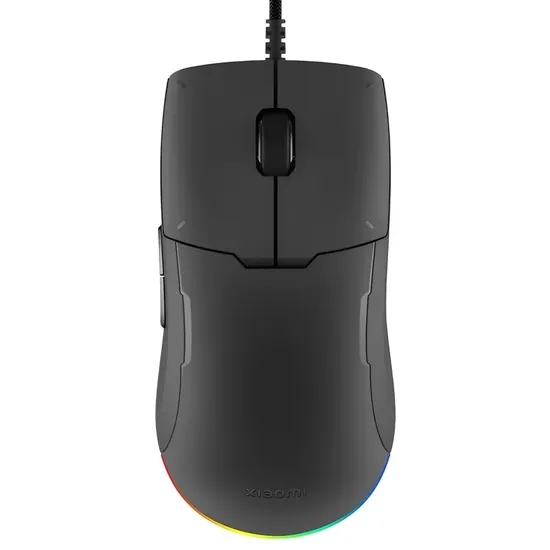 Mouse Gamer Xiaomi Lite YXSB01YM - com Fio - 6200DPI - 7 Botões - RGB - Preto