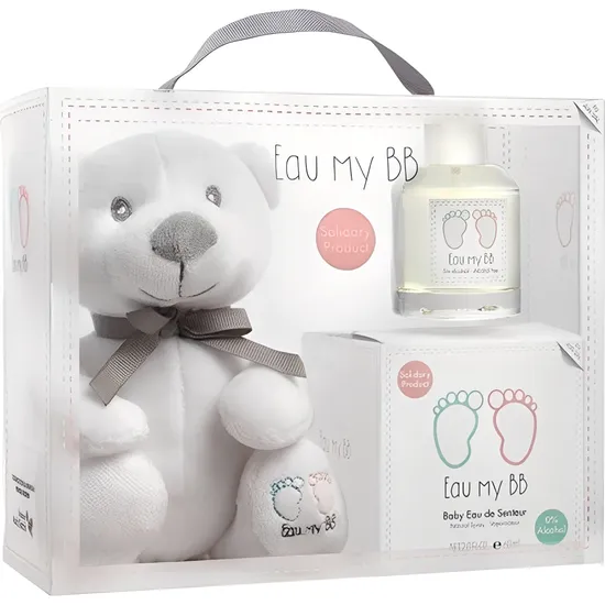 Kit Perfume Infantil Air-Val Eau MY BB Edt 60ML + Pelúcia - Unissex 2 Peças