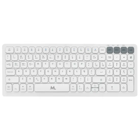 Teclado Mtek KWB-2670W sem fio branco português