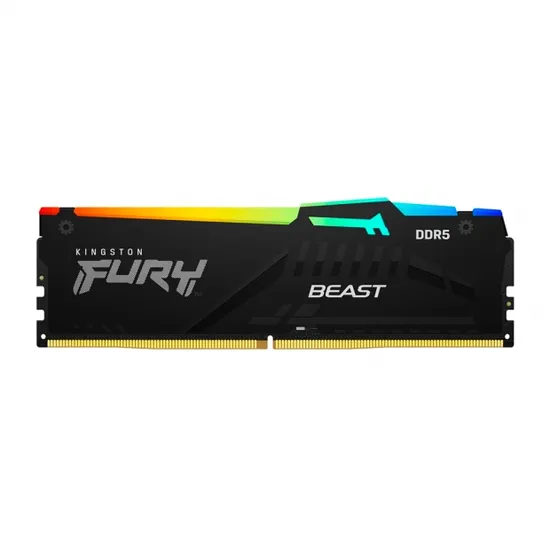 Memória Kingston Fury Beast RGB, DDR5 16GB (1X16GB), 6000MHZ, KF560C36BBE2A-1, Preto