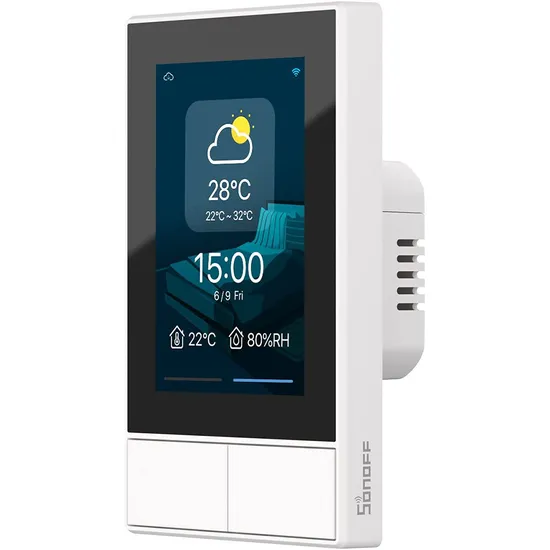 Interruptor Touch Inteligente Sonoff Nspanel União Europeia - Branco
