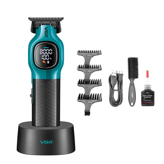 Maquina de Cortar Barba/Cabelo VGR V-886T - Profissional/LCD
