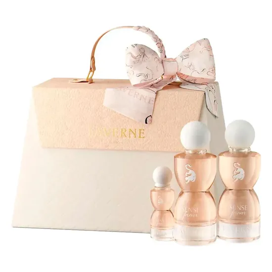 Kit Laverne Perfume Sense Forever Branco 75ML+Spray para Cabelo 75ML+10ML