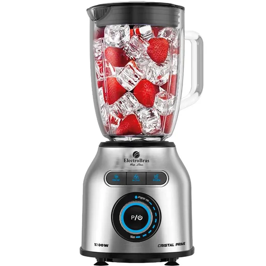 Liquidificador Electrobras Cristal Prime EBL-10 1200 W 220V - Prata/Preto 1.8 L