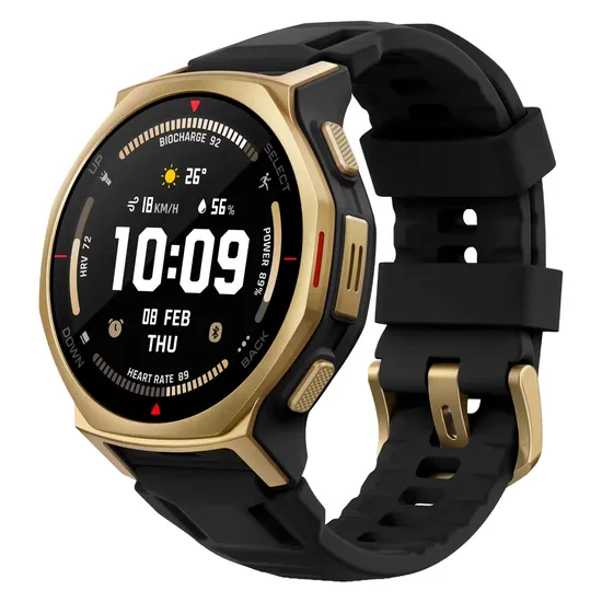 Relógio Inteligente Amazfit T-Rex 3 Pro A2549 44MM - Preto e Dourado