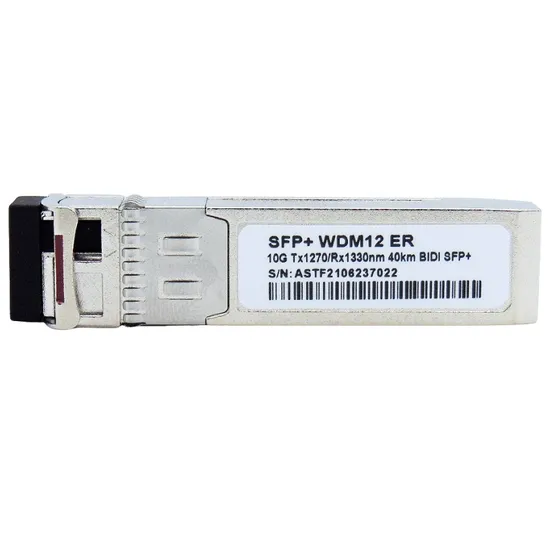 Kit de Fibra Óptica Bidi SFP+ 10G 40KM LC TX1270-RX1330NM WDM12 Er