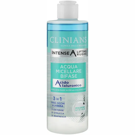 Água Micelar Bifásico Clinians Ácido Hialurônico 3 em 1 400ml 1979